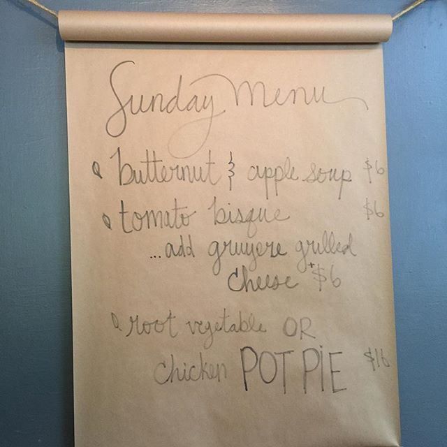 Specials! Remember we are open for supper Sunday!